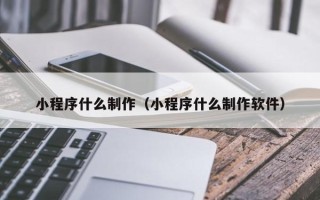 建湖小程序什么制作（小程序什么制作软件）